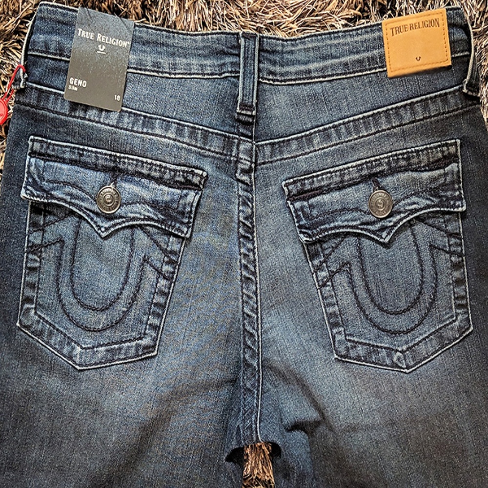 True Religion Geno Single End Slim Fit Denim Jeans - Picture 6 of 7